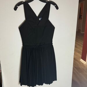 Robert Rodriguez Black V-Neck Mini Dress